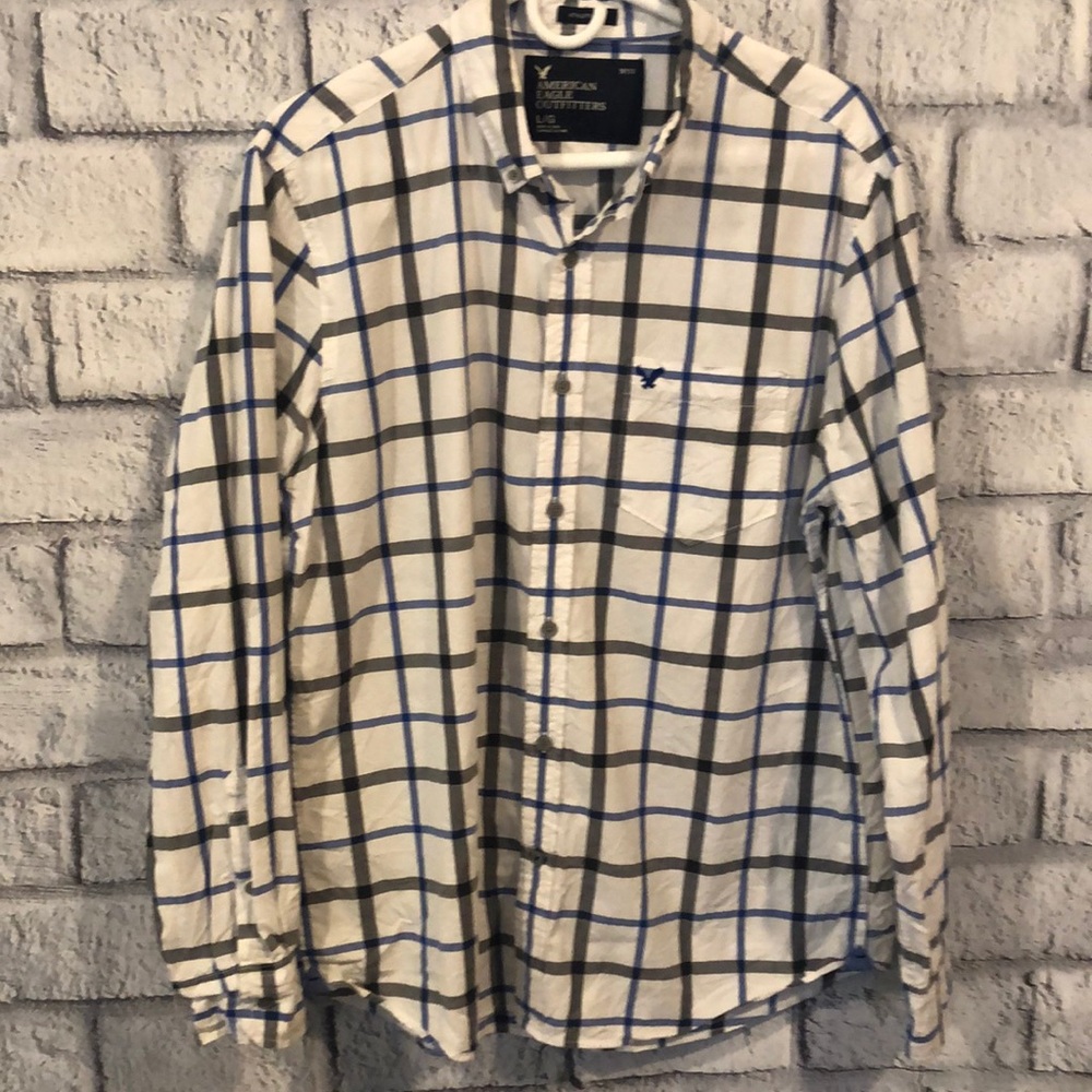 Men's AE - Striped button down - Size Large